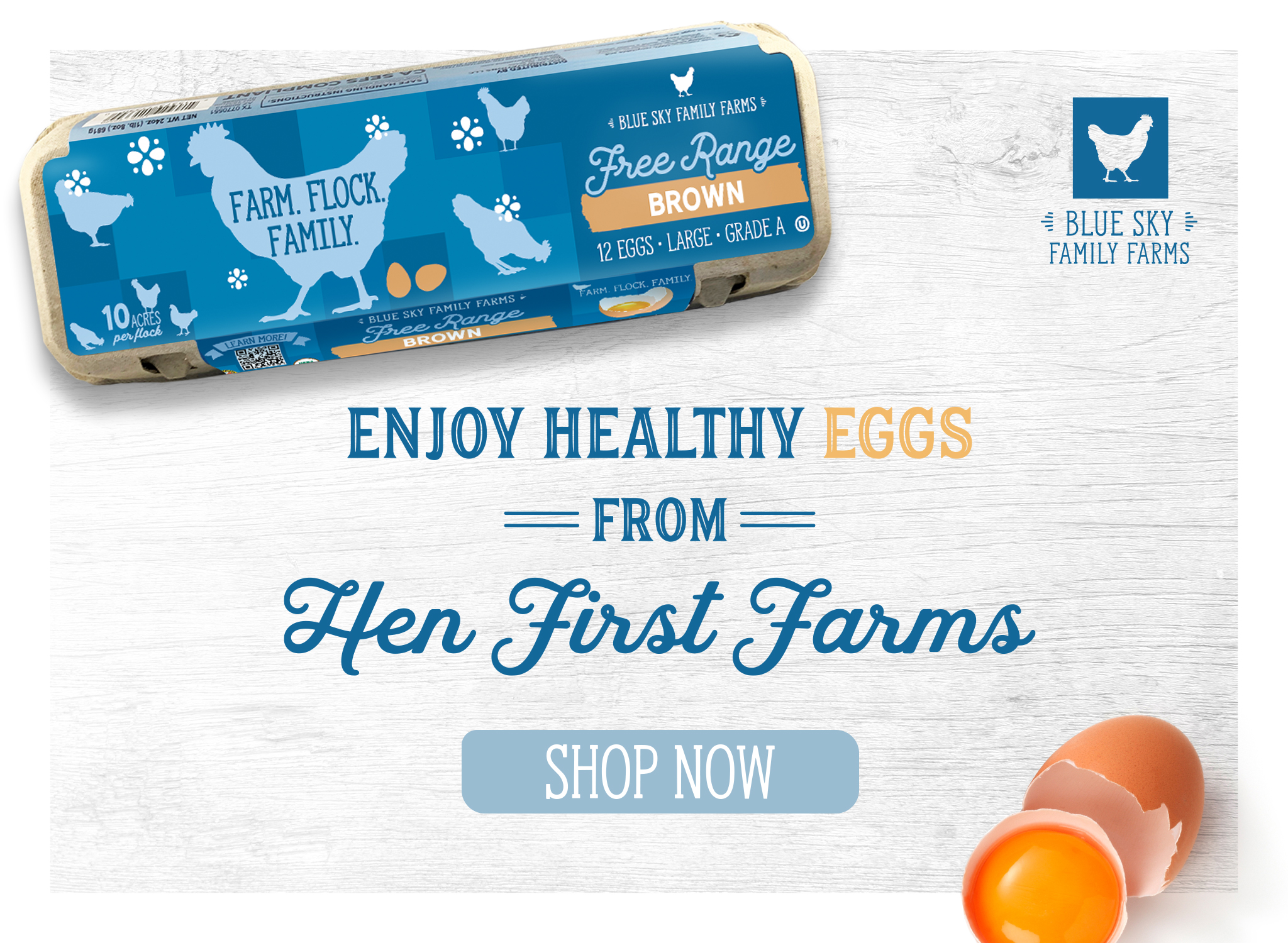 Hen First Farms Healthy Eggs can be ordered from Sedanos.com